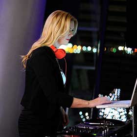 female wedding DJ